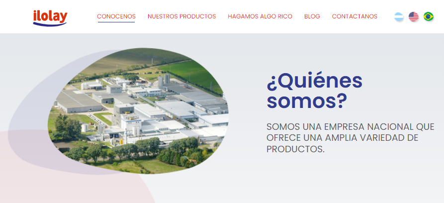 La empresa láctea ilolay renovó su sitio en internet