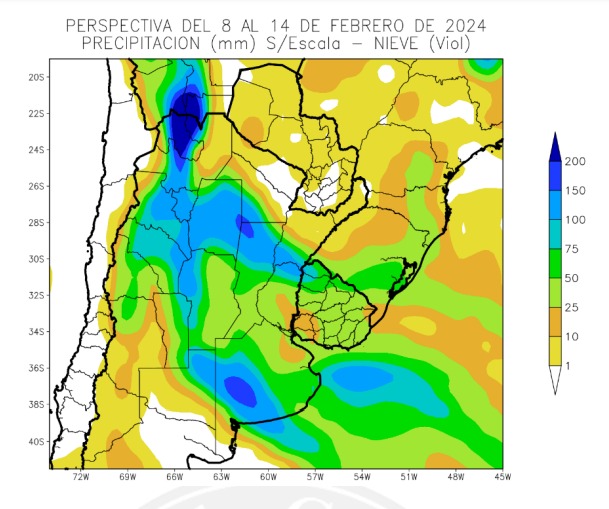 Se esperan lluvias fuertes en la Pampa Húmeda desde el viernes